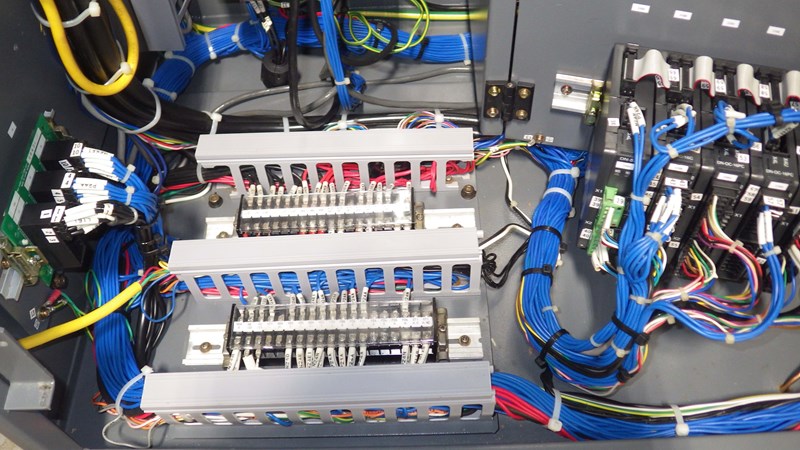 Okuma CNC Lathe Control Cabinet After Decontamination