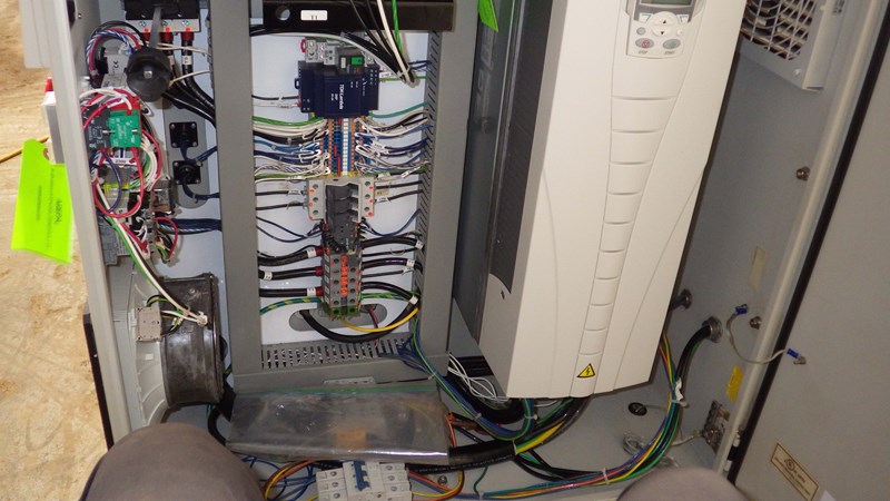 OMAX Waterjet Cutter Control Cabinet After Decontamination